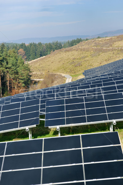 Yenilenebilir enerji alan yenilenebilir eco enerji Stok fotoğraf © dotshock