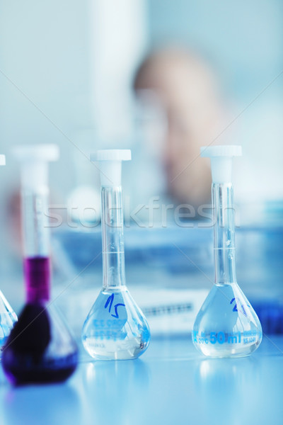 test tubes in bright modern labaratory Stock photo © dotshock