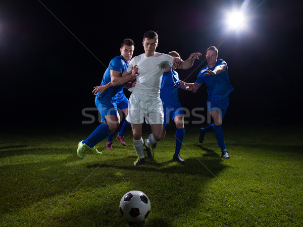 Futbol oyuncular düello futbol takım oyuncu Stok fotoğraf © dotshock