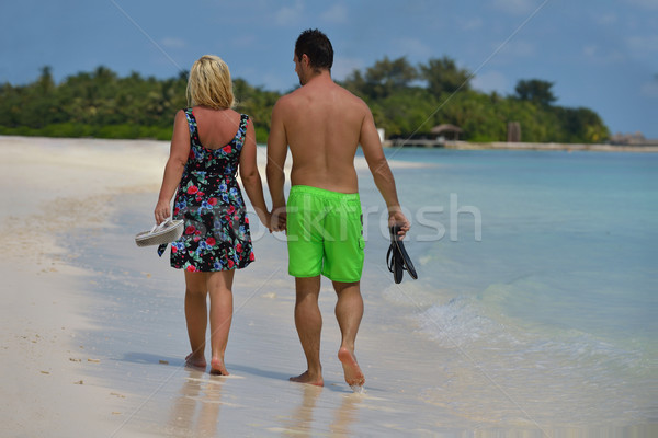 Foto stock: Feliz · vacaciones · de · verano · diversión · relajarse · hermosa