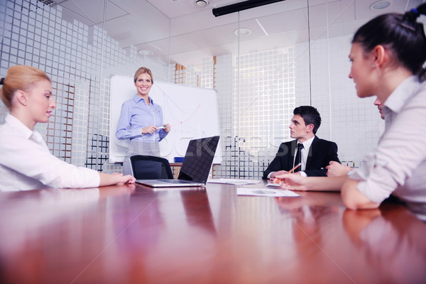 business people in a meeting at office Stock photo © dotshock