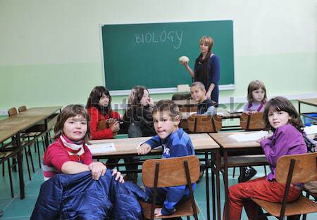 Imparare biologia scuola felice bambini gruppo Foto d'archivio © dotshock
