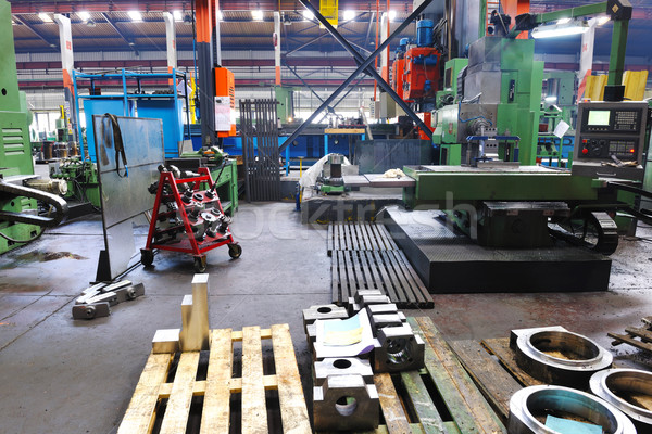 Metall Fabrik Industrie Eisen Stahl Stock foto © dotshock