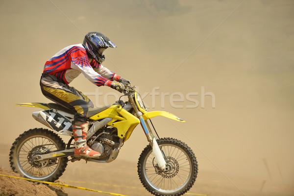 Stockfoto: Motorcross · fiets · race · snelheid · macht · extreme
