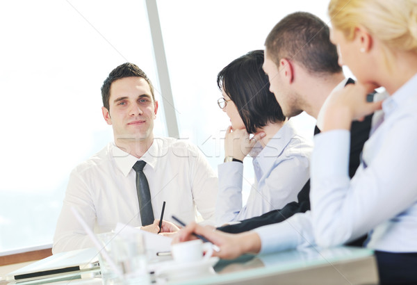 Stock photo: group of business people at meeting