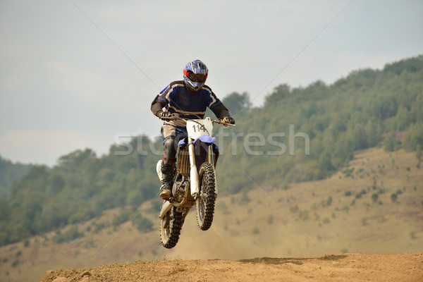 Motocross bike gara velocità potere estrema Foto d'archivio © dotshock