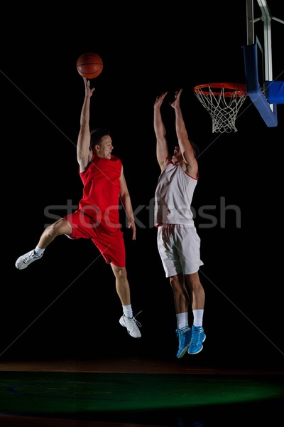 Acţiune baschet joc sportiv player Imagine de stoc © dotshock