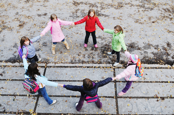 school girls running away Stock photo © dotshock