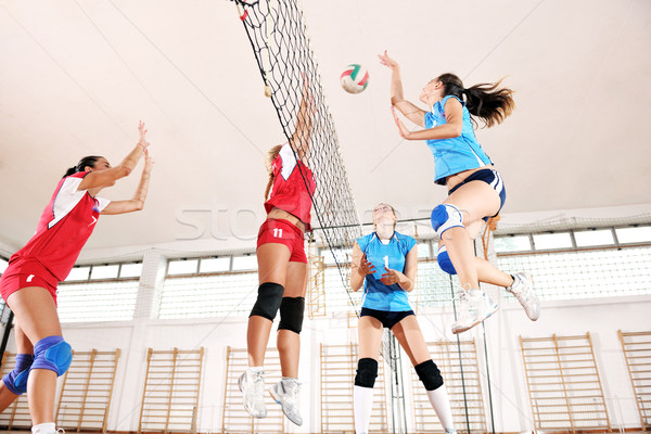 Сток-фото: девочек · играет · волейбол · игры · спорт