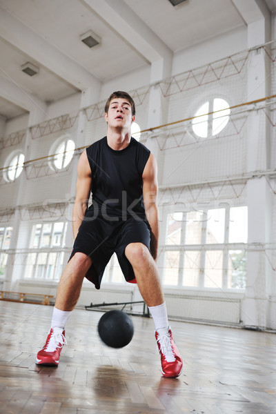 [[stock_photo]]: Magie · basket · jeunes · saine · personnes · homme