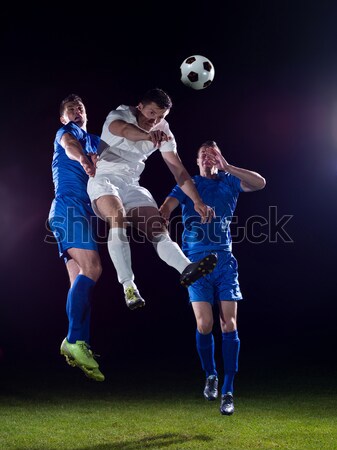 商業照片: 足球 · 玩家 · 行動 · 球 · 競爭 · 運行