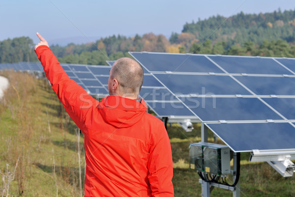 Stock foto: Männlich · Ingenieur · Arbeit · Stelle