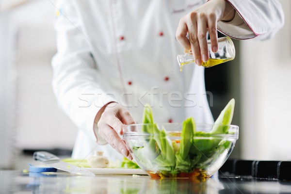 chef preparing meal Stock photo © dotshock