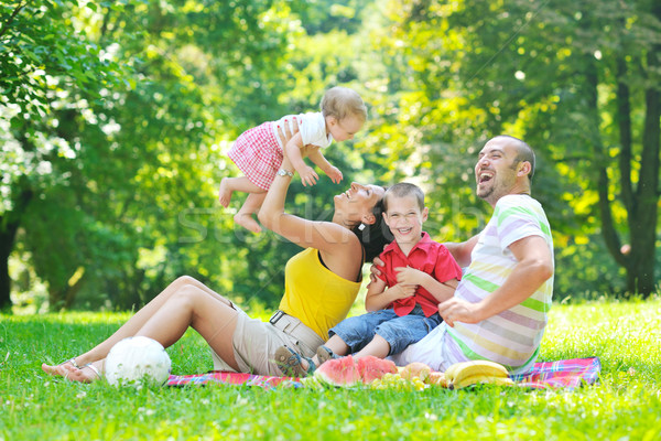 Foto d'archivio: Felice · bambini · divertimento · parco · bella