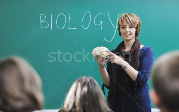 Imparare biologia scuola felice bambini gruppo Foto d'archivio © dotshock