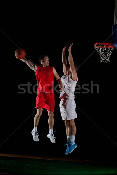 Actie basketbal spel sport speler Stockfoto © dotshock