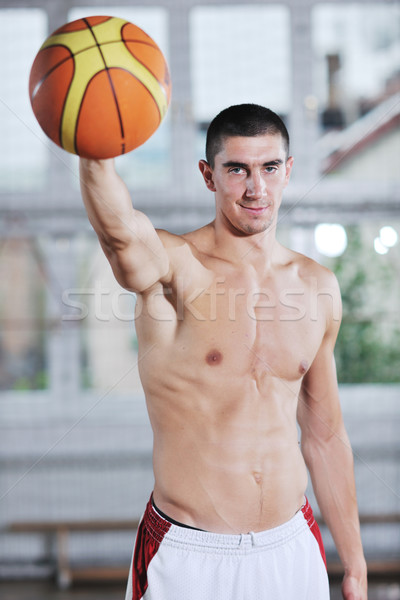 [[stock_photo]]: Magie · basket · jeunes · saine · personnes · homme