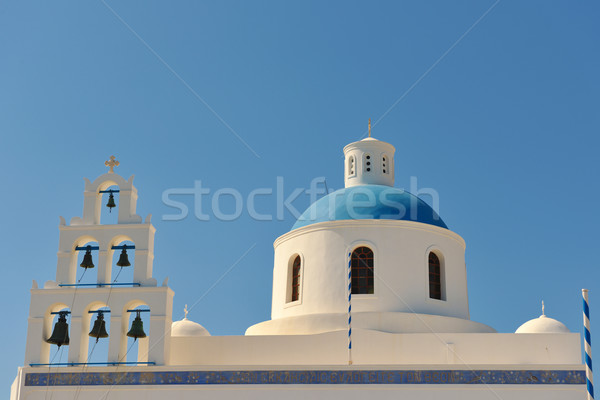 Görögország Santorini nyári vakáció gyönyörű sziget ház Stock fotó © dotshock