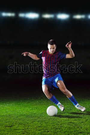 Futbol oyuncular düello futbol takım oyuncu Stok fotoğraf © dotshock