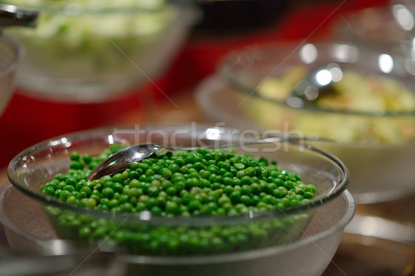 Büfé étel vendéglátás bent luxus étterem Stock fotó © dotshock