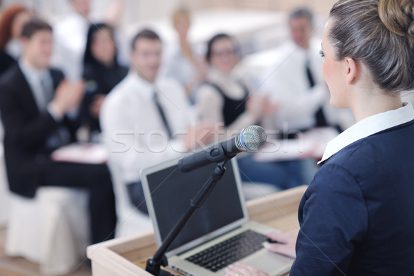 деловой женщины презентация деловые люди группа заседание семинара Сток-фото © dotshock