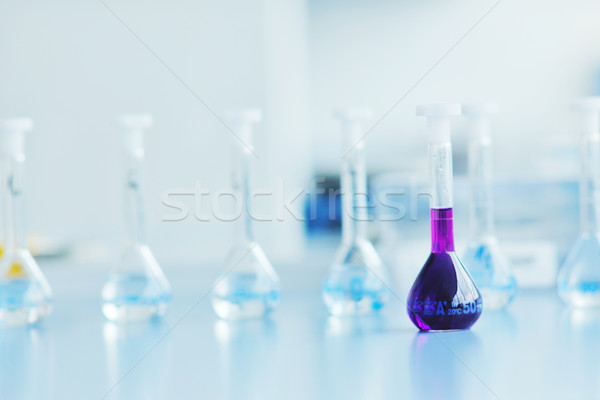 test tubes in bright modern labaratory Stock photo © dotshock