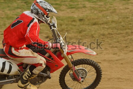 Motocross bicicleta raça acelerar poder extremo Foto stock © dotshock