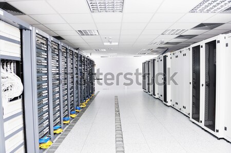 Red servidor habitación computadoras digital tv Foto stock © dotshock
