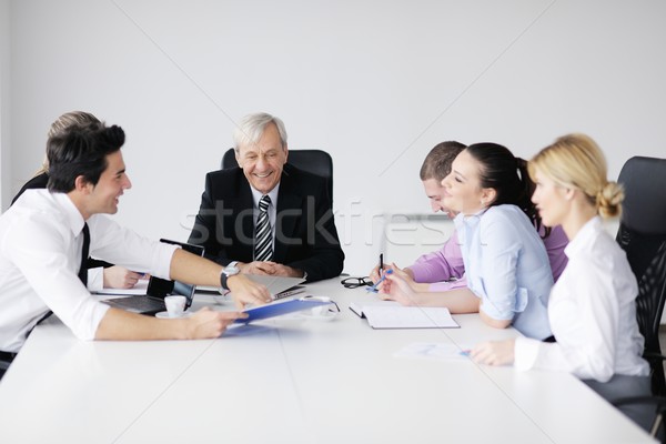 Stock photo: business people team on meeting