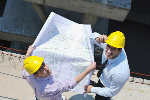 Foto stock: Equipe · pessoas · grupo · verificar · documentos