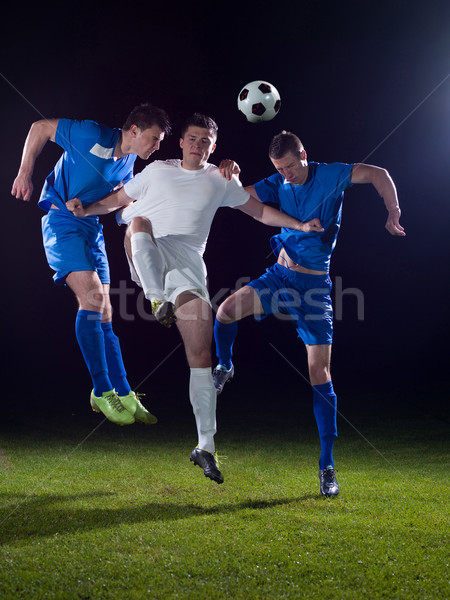 Futball játékosok párbaj futball csapat játékos Stock fotó © dotshock