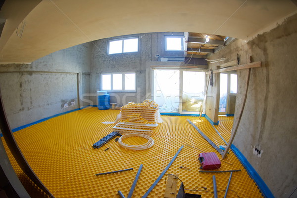 Calefacción amarillo construcción edificio agua trabajo Foto stock © dotshock