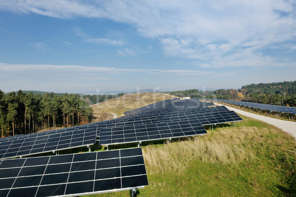 Panneau solaire énergies renouvelables domaine renouvelable eco énergie [[stock_photo]] © dotshock