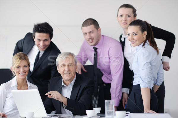 Gente de negocios grupo reunión equipo luz moderna Foto stock © dotshock