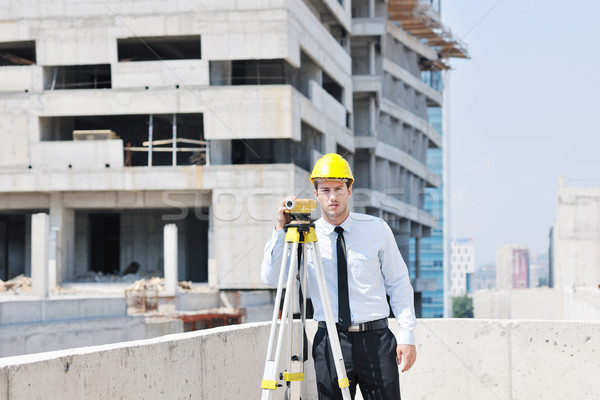 Stock photo: architect on construction site