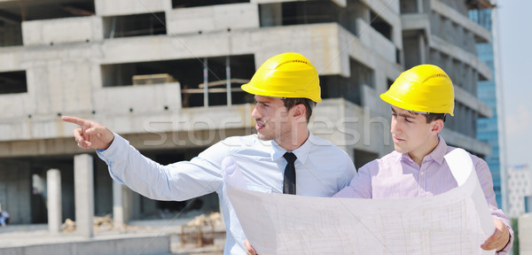 équipe personnes groupe vérifier documents [[stock_photo]] © dotshock