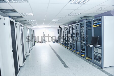 Red servidor habitación computadoras digital tv Foto stock © dotshock
