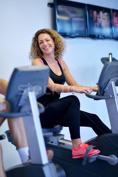 woman exercising on treadmill in gym Stock photo © dotshock