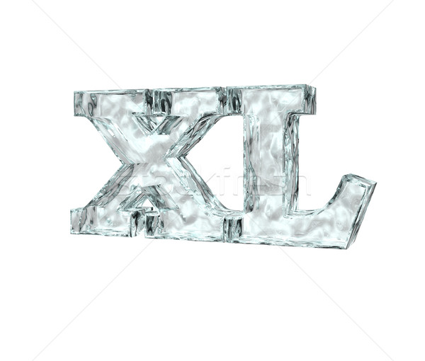 frozen letters xl Stock photo © drizzd