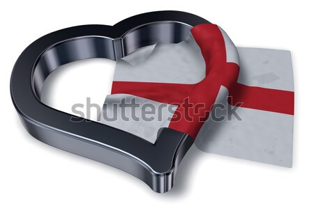  flag of the czech republic and heart symbol - 3d rendering Stock photo © drizzd