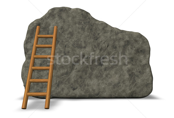 stone board and ladder Stock photo © drizzd