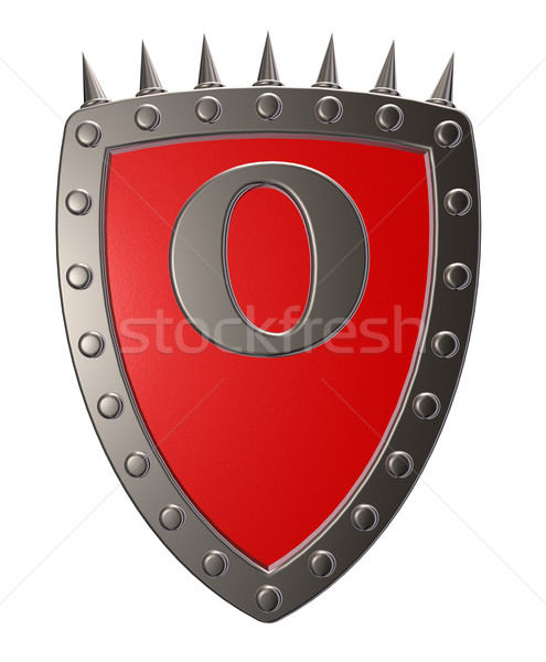shield with letter o Stock photo © drizzd