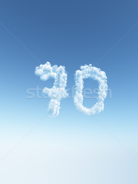cloudy seventy Stock photo © drizzd