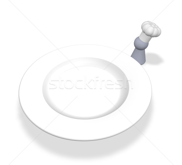 cook token and plate Stock photo © drizzd