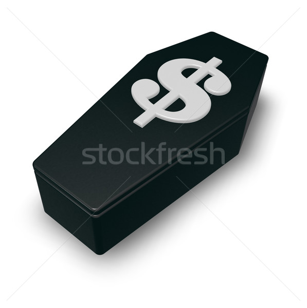 Stock photo: dollar casket