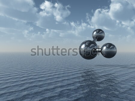 模型 海洋 3d圖 天空 水 海 商業照片 © drizzd