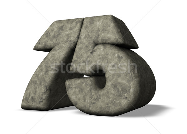 stone number seventy five Stock photo © drizzd