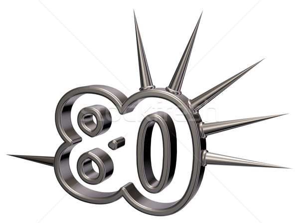 prickles number - 3d rendering Stock photo © drizzd