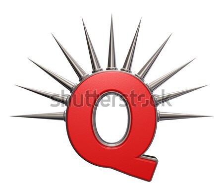 Male symbol with prickles on white background - 3d illustration Stock photo © drizzd