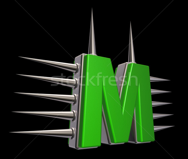 prickles letter m Stock photo © drizzd